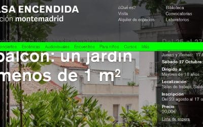 Curso de jardinería en La Casa Encendida – octubre y noviembre 2018