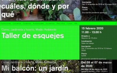 Cursos jardinería La Casa Encendida – invierno 2020